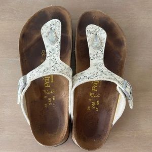 Birkenstock Papillio White Floral Sandals